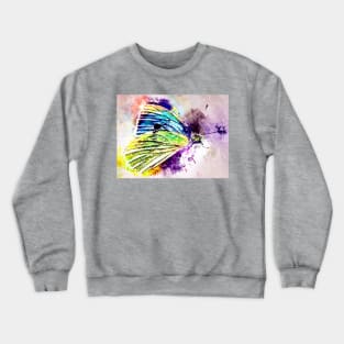 Watercolor Cabbage White Butterfly Crewneck Sweatshirt